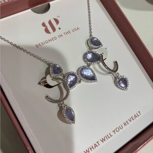 Elegant Silver and Purple Necklace by BP